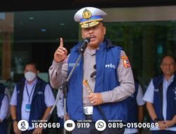 Kakorlantas Polri Melepas Tim Ekspedisi Mudik RRI 2025